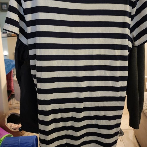 Merona Striped Navy and White T-shirt XXL - Picture 4 of 5
